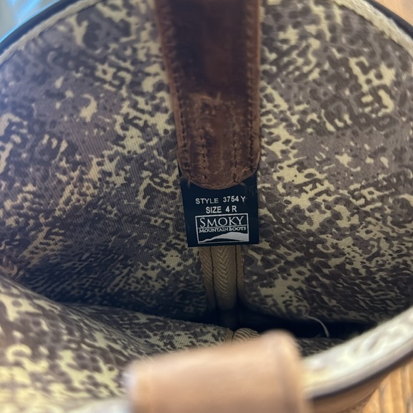 Girls Smoky Mountain western boots / size 4 - Picture 3 of 4